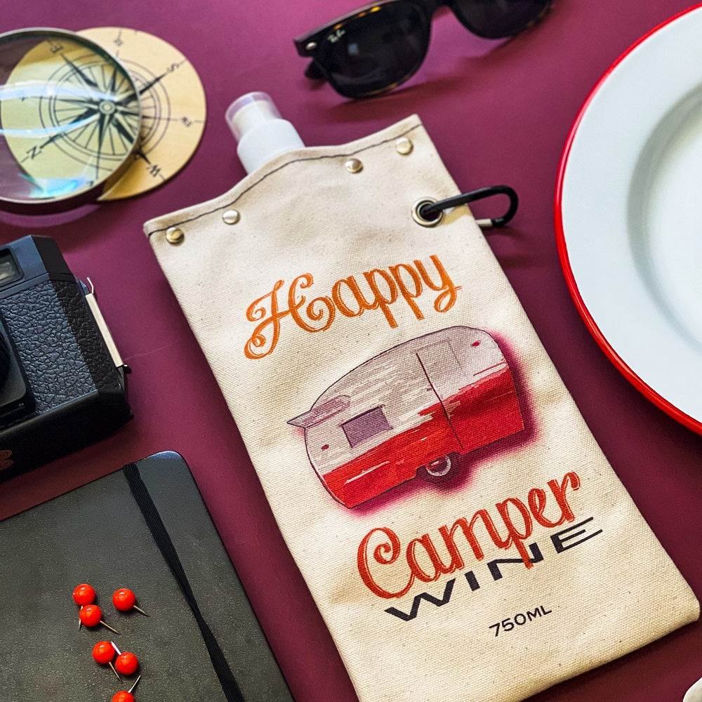 Happy Camper - Canvas Canteen 750ml