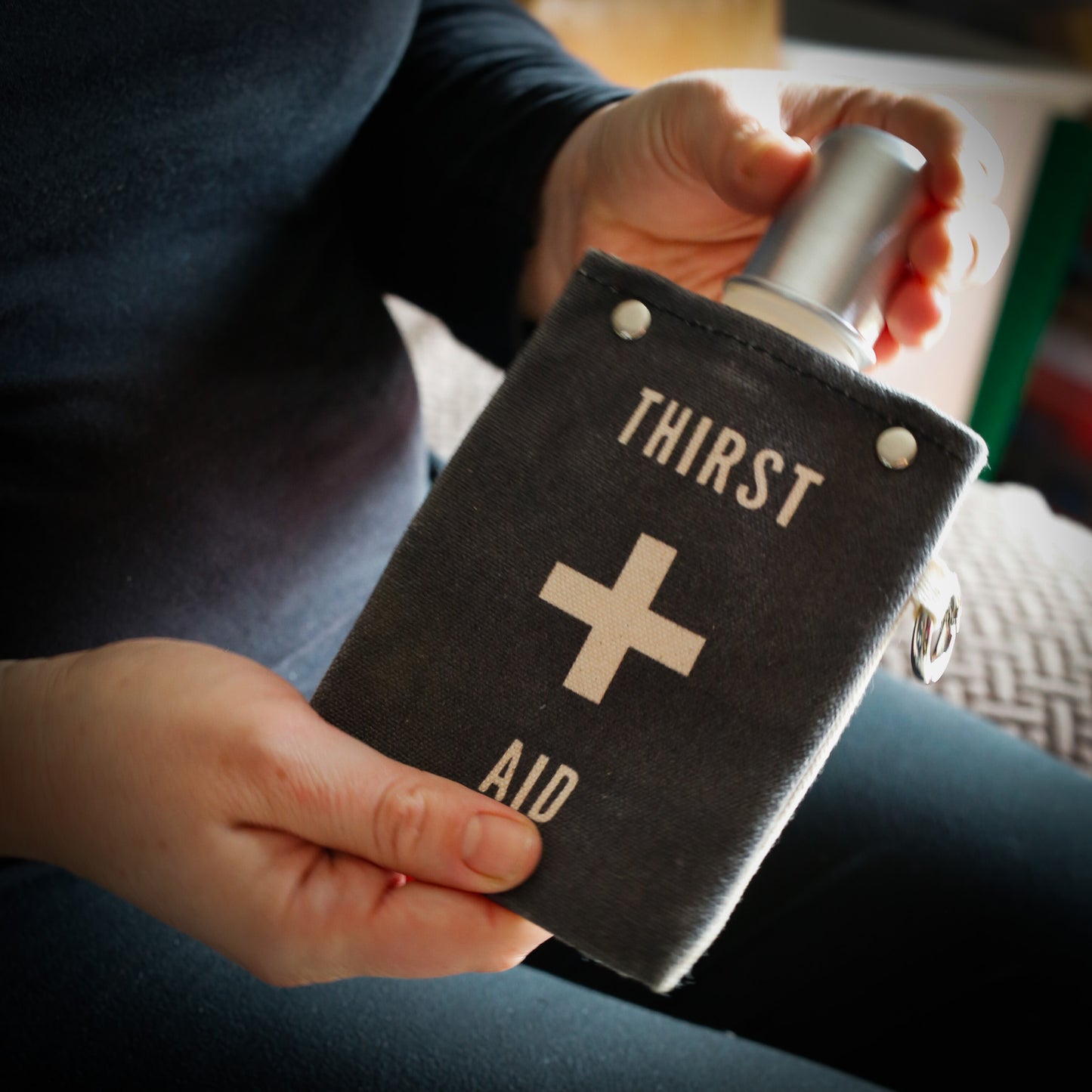 Thirst Aid - Canvas Flask 120ml