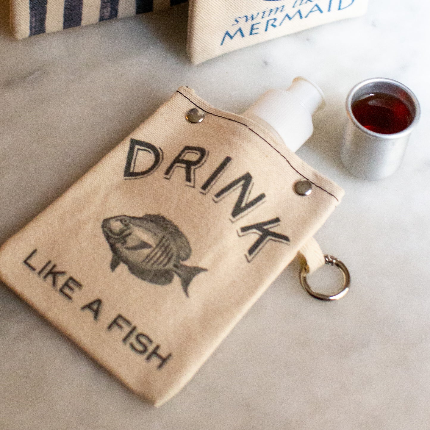 Drink Fish - Canvas Flask 120ml
