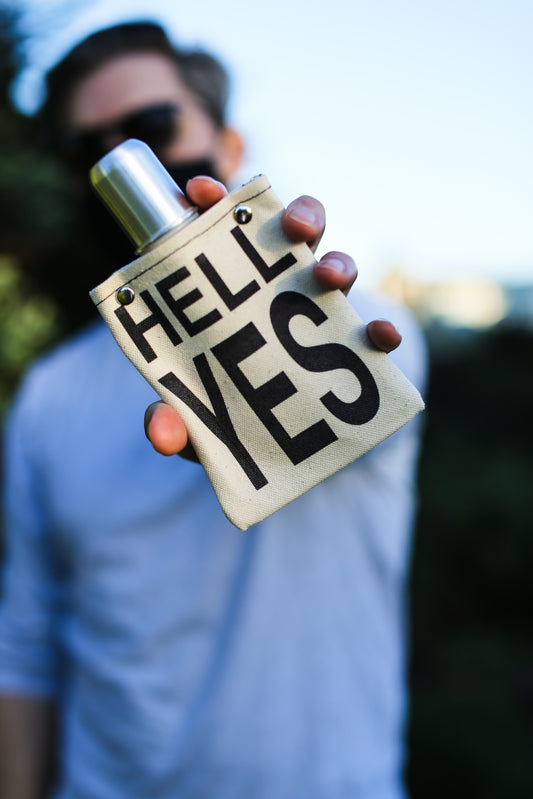 Hell Yes - Canvas Flask 120ml