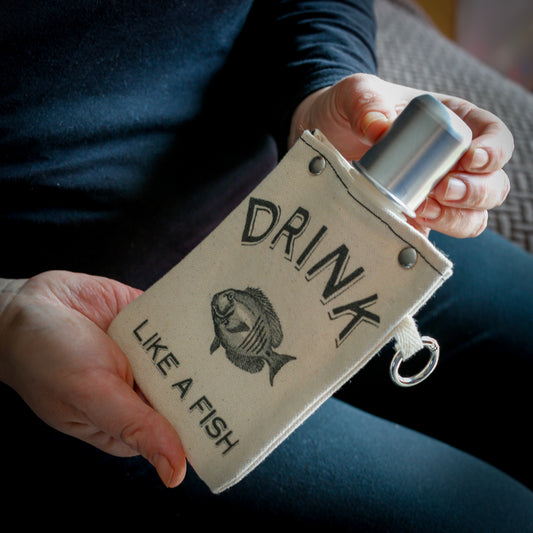 Drink Fish - Canvas Flask 120ml