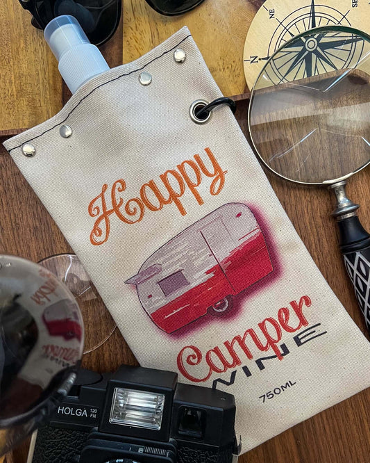 Happy Camper - Canvas Canteen 750ml