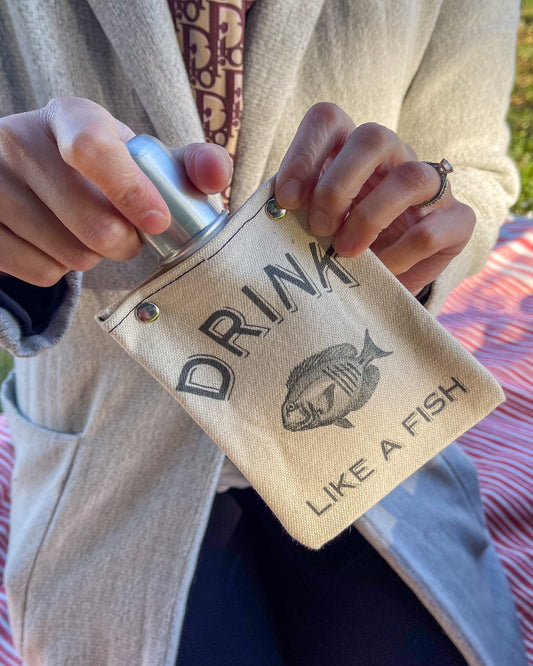 Drink Fish - Canvas Flask 120ml