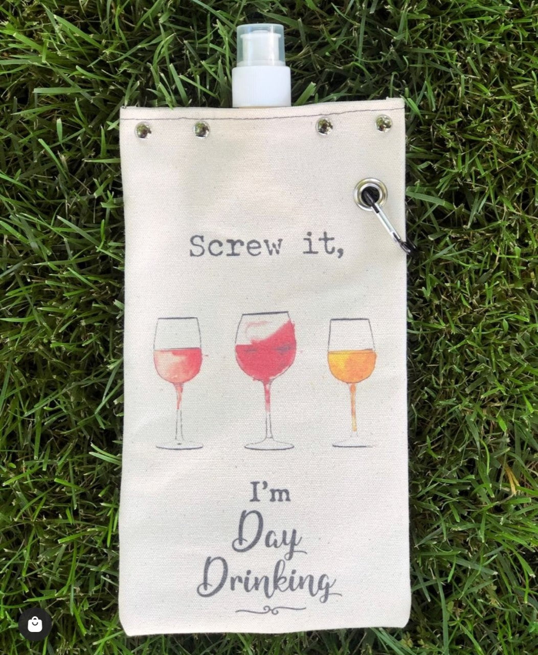 Screw It -I'm Day Drinking - Canvas Canteen 750ml