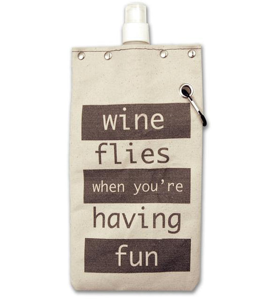 Wine Flies - Canvas Canteen 750ml