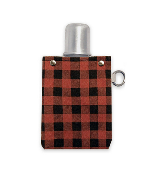 Red Plaid - Canvas Flask 120ml