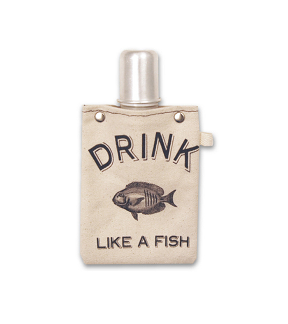 Drink Fish - Canvas Flask 120ml