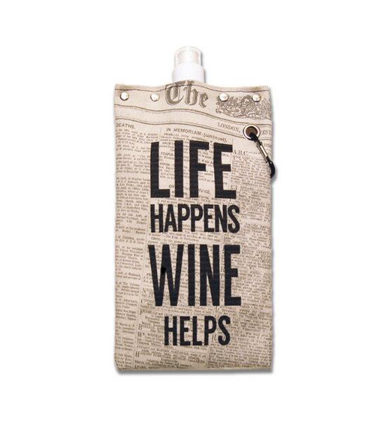 Life Happens - Canvas Canteen 750ml